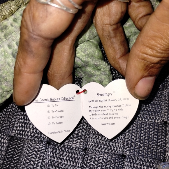 🦋🏵️🦋Set of 2 Retired Beanie Babies Swampy and Stinger - Picture 6 of 16